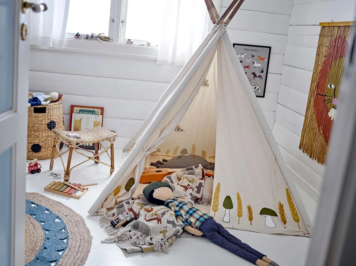 Bloomingville MINI Millo Kinder Tipi, Natuur, Katoen - Afbeelding 7