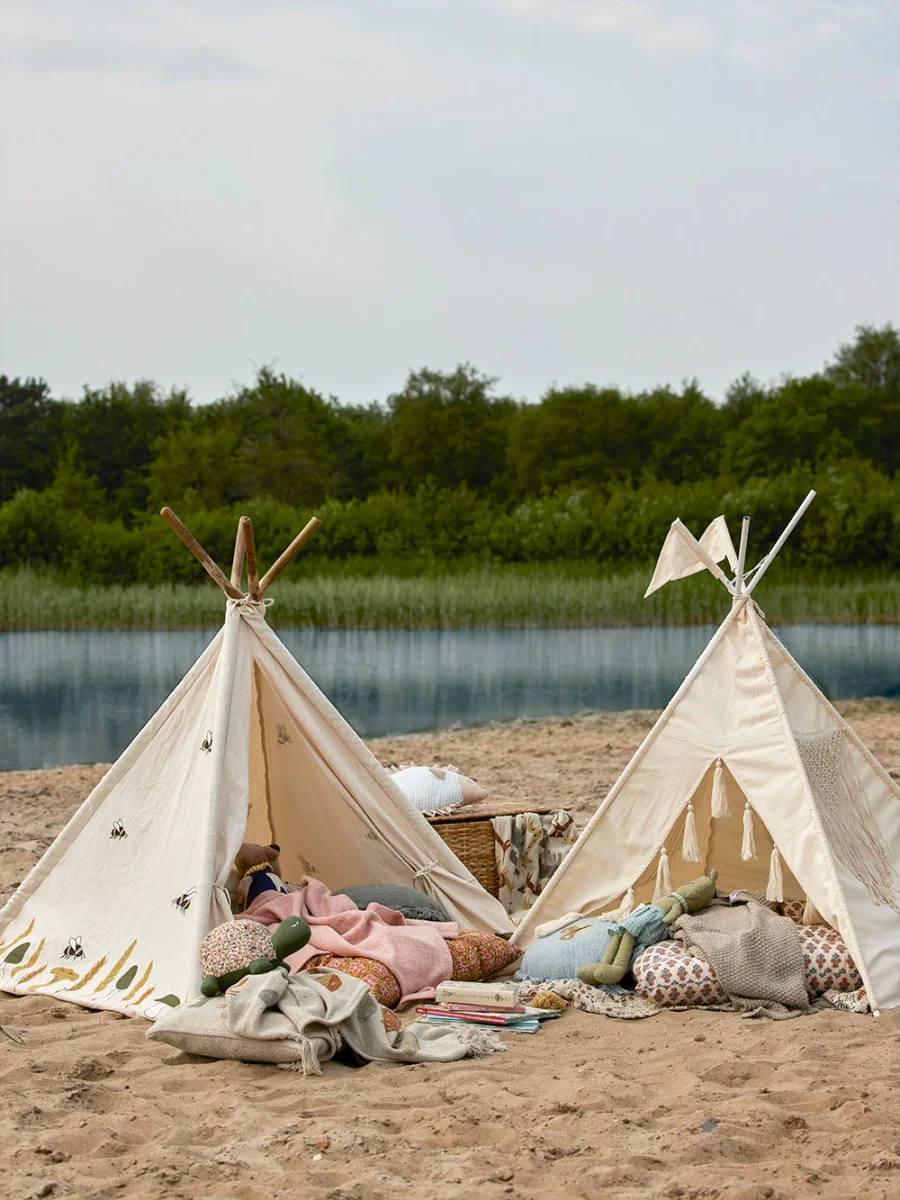 Bloomingville MINI Millo Kinder Tipi, Natuur, Katoen - Afbeelding 9