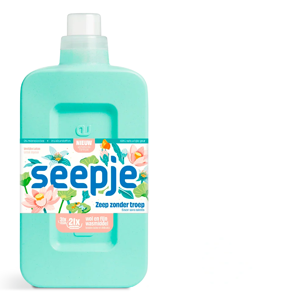Wasmiddel Pakket met 6 Flessen | Wol en Fijn met Vrolijke Lotus geur - Afbeelding 3