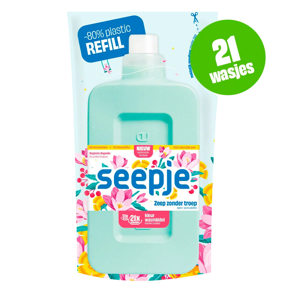 Wasmiddel Navulling | Kleur met Magische Magnolia geur - Afbeelding 2